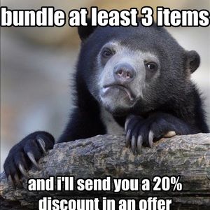 Bundle at least 3 items and receive 20% off